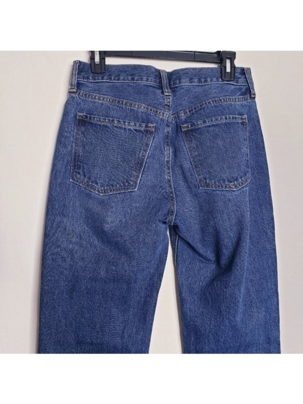 Old Navy High Rise Slouchy Straight Leg Distressed Ankle Jeans Women's Size 2 - Picture 6 of 10